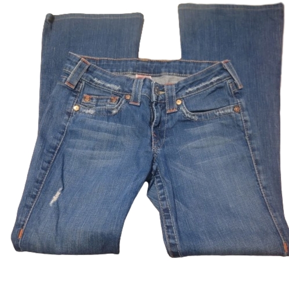 True Religion Joey Jean Woman Low Boot Distressed Wash w Stretch L 28 - Picture 2 of 10